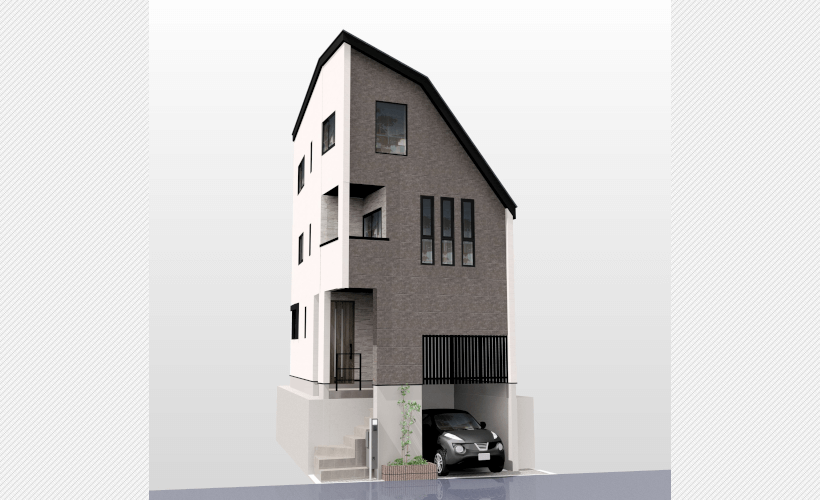 外観パース(前野町6)