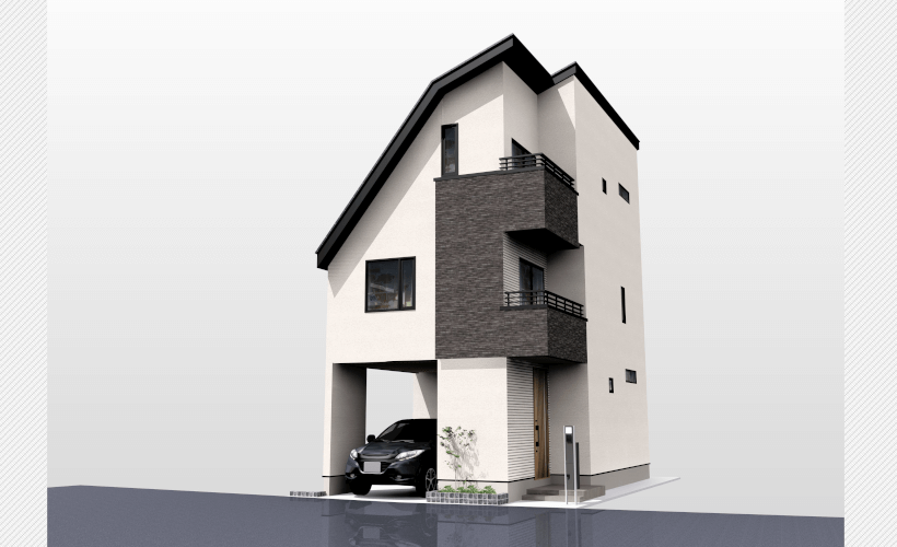 外観パース(平和台6)