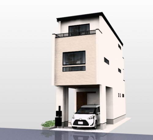 外観パース(新河岸)